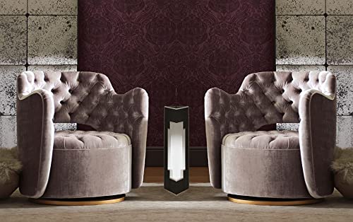 LSGF Unique Design True Innovations Tatianx Tufted Swivel 360 Degree accent chair Armchair Single Sofa Chair for Small Apartments, Living Room or Bedroom (Set Of 2 Chairs, Grey)