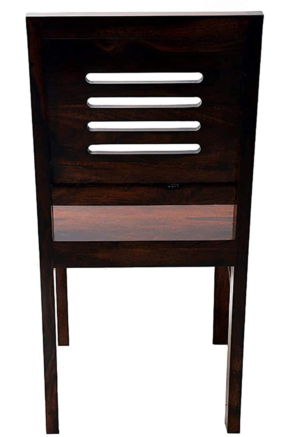 LSGF Wooden Dining Chair Only | Dinning Chairs for Kitchen & Dining Room| Dining Chair Without Cushion | Sheesham Wood, Honey Natural Brown Finish (Design 3, Set of 6 Chairs)