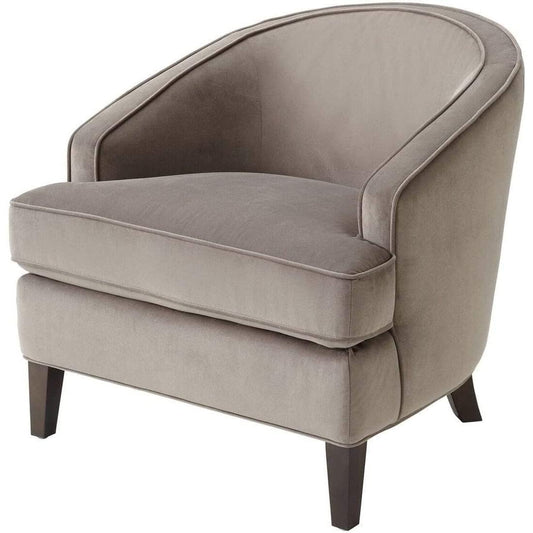 LSGF Unique Design Coleman Chair, Grey Armchair Single Sofa Chair for Small Apartments, Living Room or Bedroom (1 Chair, Grey)